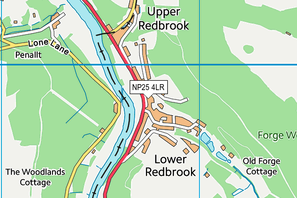 NP25 4LR map - OS VectorMap District (Ordnance Survey)