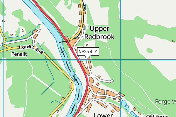 NP25 4LY map - OS VectorMap District (Ordnance Survey)