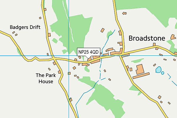 NP25 4QD map - OS VectorMap District (Ordnance Survey)