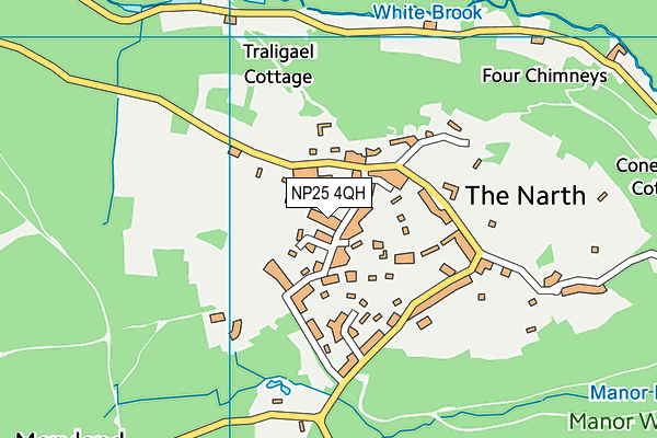 NP25 4QH map - OS VectorMap District (Ordnance Survey)