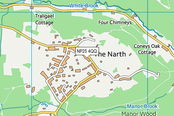 NP25 4QQ map - OS VectorMap District (Ordnance Survey)