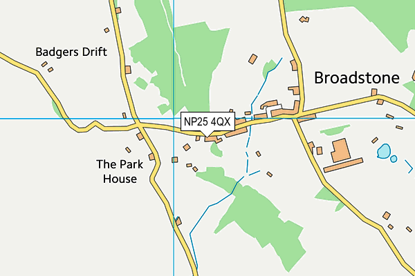 NP25 4QX map - OS VectorMap District (Ordnance Survey)