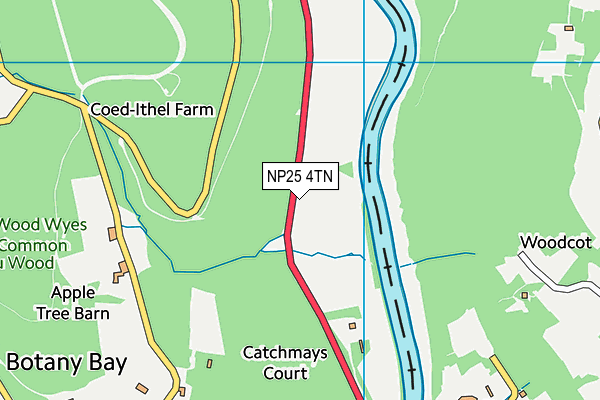 NP25 4TN map - OS VectorMap District (Ordnance Survey)
