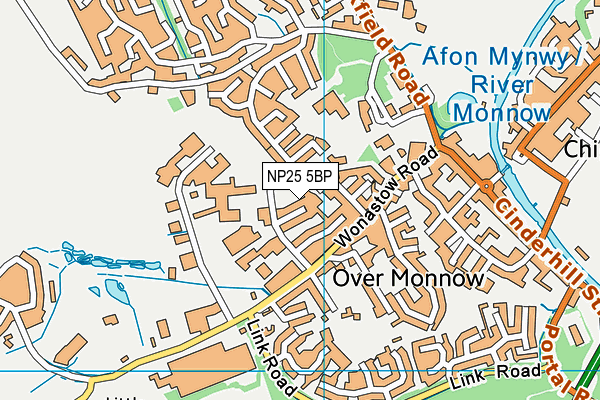 NP25 5BP map - OS VectorMap District (Ordnance Survey)