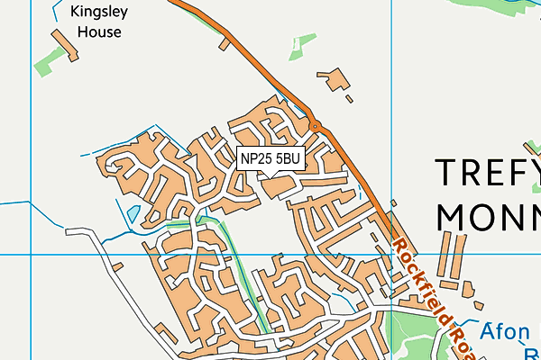 NP25 5BU map - OS VectorMap District (Ordnance Survey)