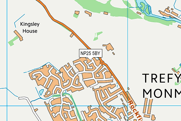 NP25 5BY map - OS VectorMap District (Ordnance Survey)