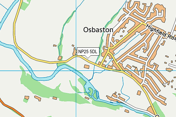 NP25 5DL map - OS VectorMap District (Ordnance Survey)