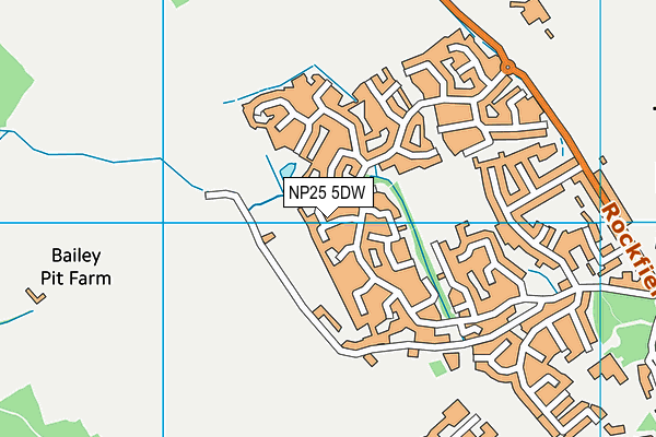 NP25 5DW map - OS VectorMap District (Ordnance Survey)