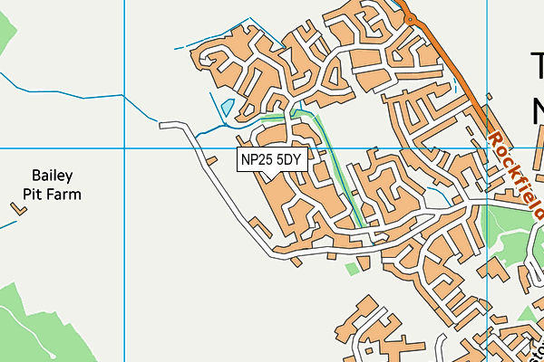 NP25 5DY map - OS VectorMap District (Ordnance Survey)