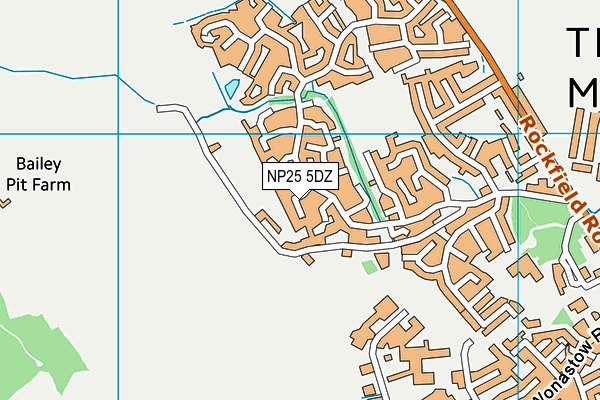 NP25 5DZ map - OS VectorMap District (Ordnance Survey)