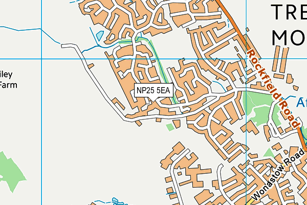 NP25 5EA map - OS VectorMap District (Ordnance Survey)