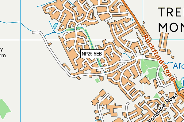 NP25 5EB map - OS VectorMap District (Ordnance Survey)