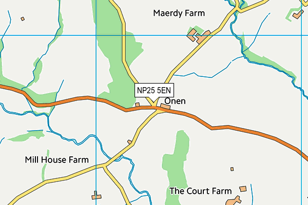 NP25 5EN map - OS VectorMap District (Ordnance Survey)