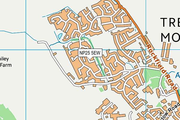NP25 5EW map - OS VectorMap District (Ordnance Survey)