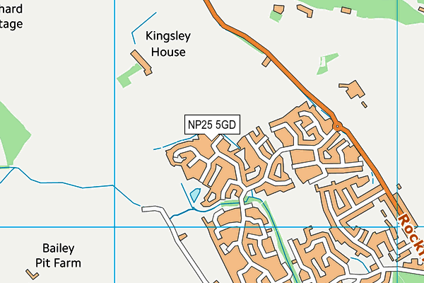 NP25 5GD map - OS VectorMap District (Ordnance Survey)