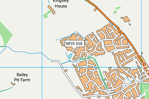 NP25 5GE map - OS VectorMap District (Ordnance Survey)