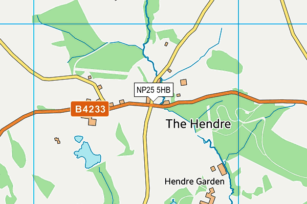 NP25 5HB map - OS VectorMap District (Ordnance Survey)