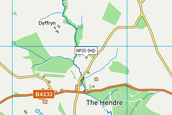 NP25 5HD map - OS VectorMap District (Ordnance Survey)