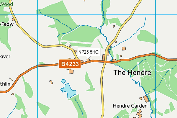 NP25 5HQ map - OS VectorMap District (Ordnance Survey)