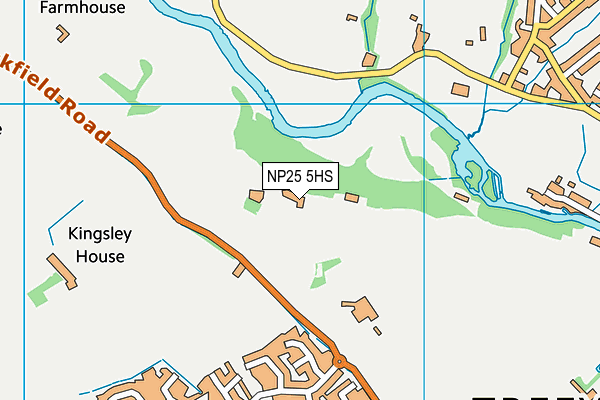 NP25 5HS map - OS VectorMap District (Ordnance Survey)