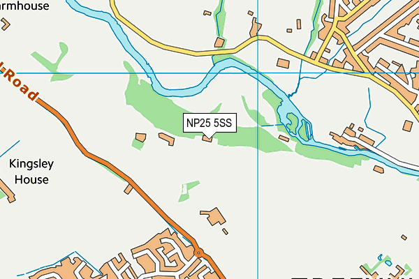 NP25 5SS map - OS VectorMap District (Ordnance Survey)