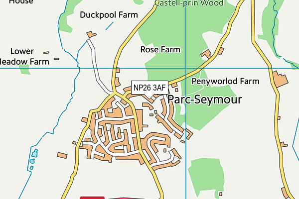 NP26 3AF map - OS VectorMap District (Ordnance Survey)