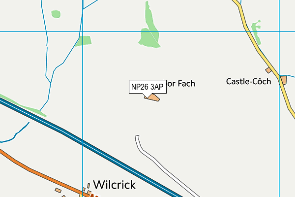 NP26 3AP map - OS VectorMap District (Ordnance Survey)