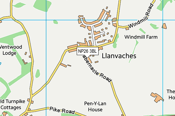 NP26 3BL map - OS VectorMap District (Ordnance Survey)