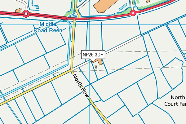 NP26 3DF map - OS VectorMap District (Ordnance Survey)