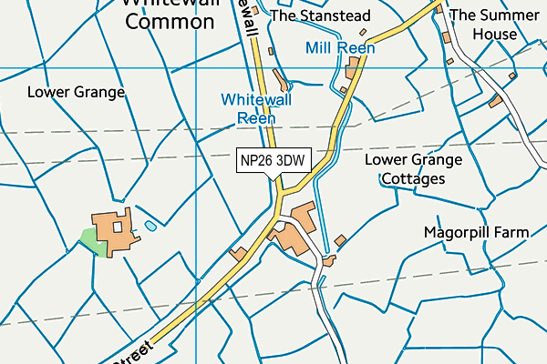 NP26 3DW map - OS VectorMap District (Ordnance Survey)