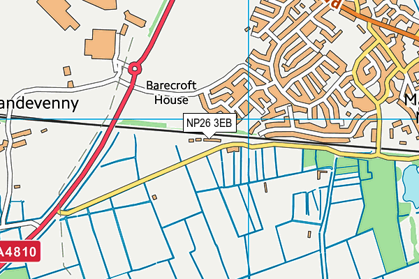 NP26 3EB map - OS VectorMap District (Ordnance Survey)