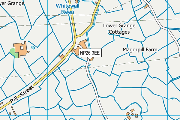 NP26 3EE map - OS VectorMap District (Ordnance Survey)
