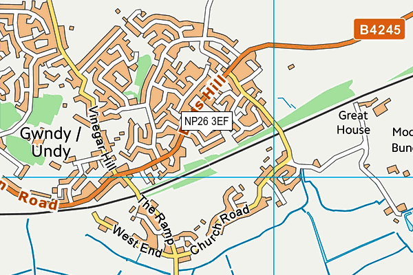 NP26 3EF map - OS VectorMap District (Ordnance Survey)