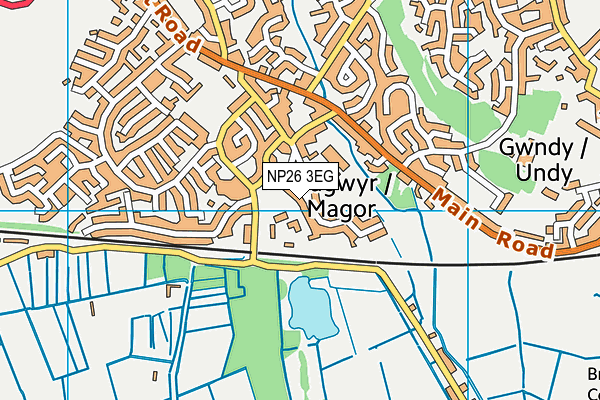 NP26 3EG map - OS VectorMap District (Ordnance Survey)