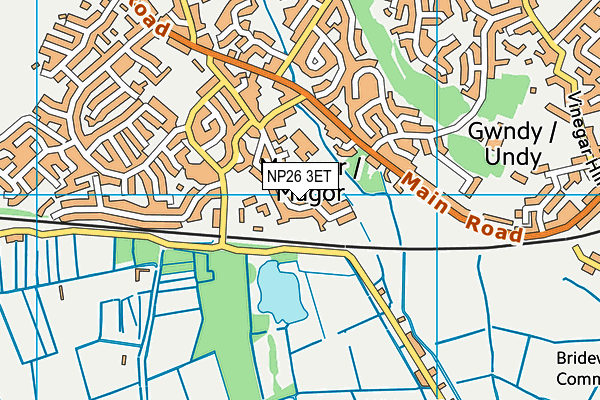 NP26 3ET map - OS VectorMap District (Ordnance Survey)