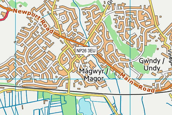 NP26 3EU map - OS VectorMap District (Ordnance Survey)