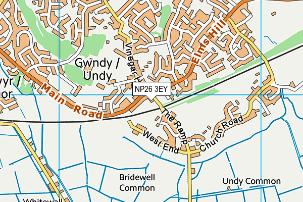 NP26 3EY map - OS VectorMap District (Ordnance Survey)