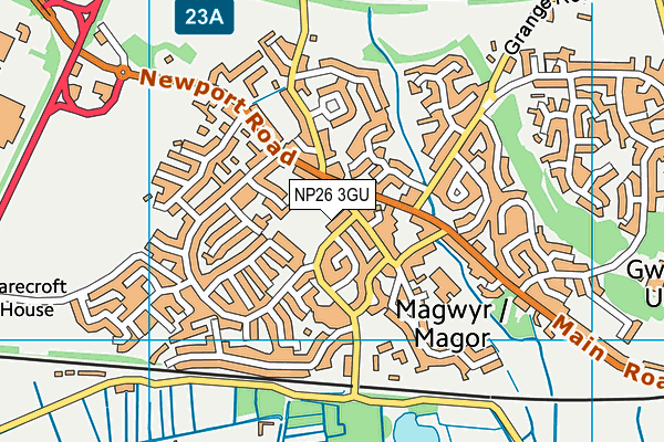 NP26 3GU map - OS VectorMap District (Ordnance Survey)