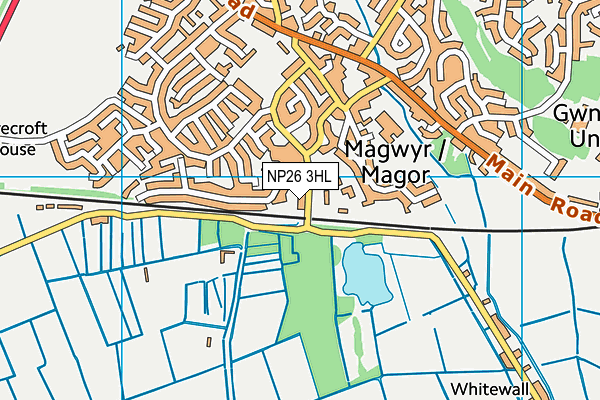 NP26 3HL map - OS VectorMap District (Ordnance Survey)