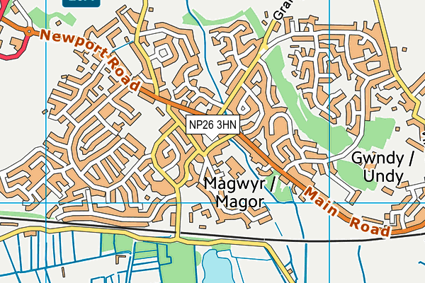 NP26 3HN map - OS VectorMap District (Ordnance Survey)