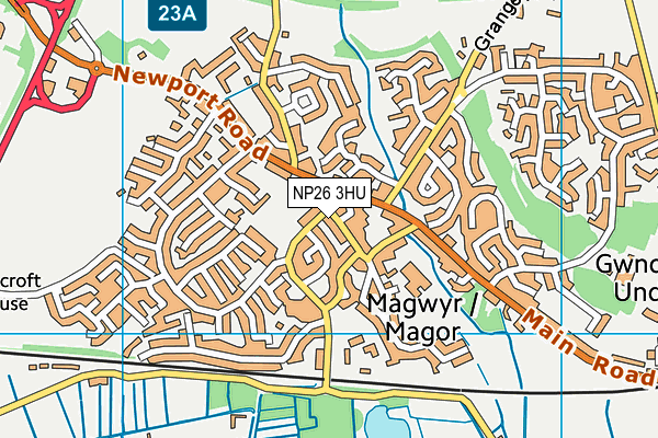 NP26 3HU map - OS VectorMap District (Ordnance Survey)