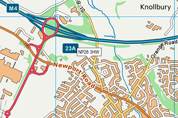 NP26 3HW map - OS VectorMap District (Ordnance Survey)