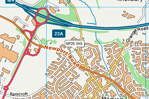 NP26 3HX map - OS VectorMap District (Ordnance Survey)