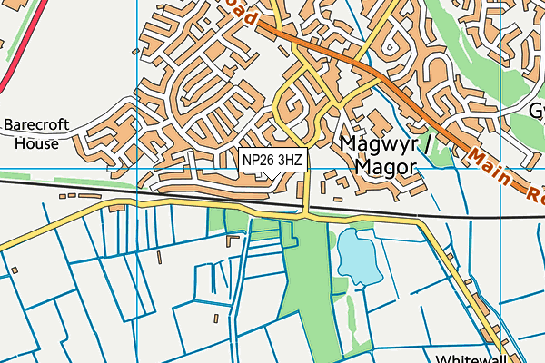 NP26 3HZ map - OS VectorMap District (Ordnance Survey)