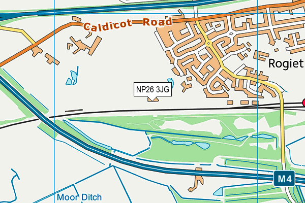 NP26 3JG map - OS VectorMap District (Ordnance Survey)