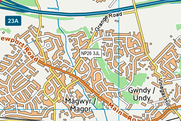 NP26 3JL map - OS VectorMap District (Ordnance Survey)