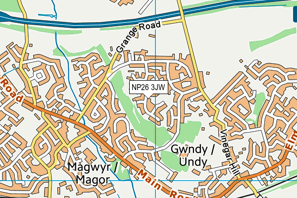 NP26 3JW map - OS VectorMap District (Ordnance Survey)