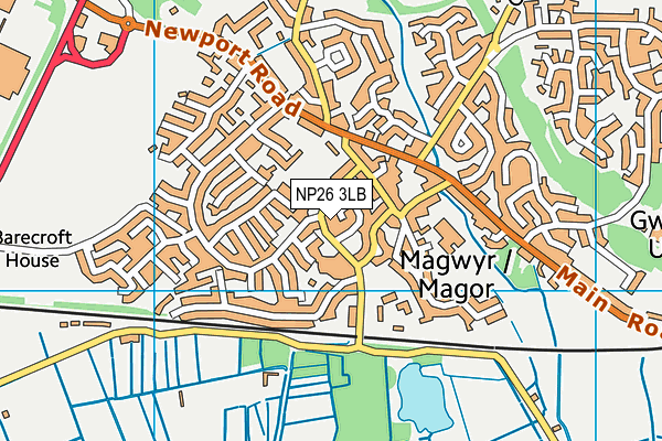 NP26 3LB map - OS VectorMap District (Ordnance Survey)