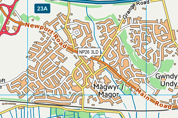NP26 3LD map - OS VectorMap District (Ordnance Survey)