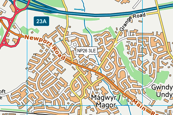 NP26 3LE map - OS VectorMap District (Ordnance Survey)